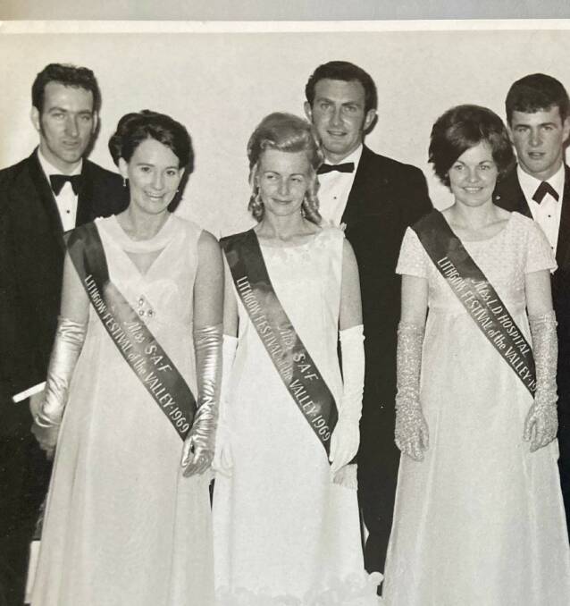 FLASHBACK to the Festival of the Valley in 1969 and the Festival Queen candidates. Joint winners that year were Robyn Boyle (now Flynn) and Lyn Thompson (now Redding) second and third from left who each won a trip.