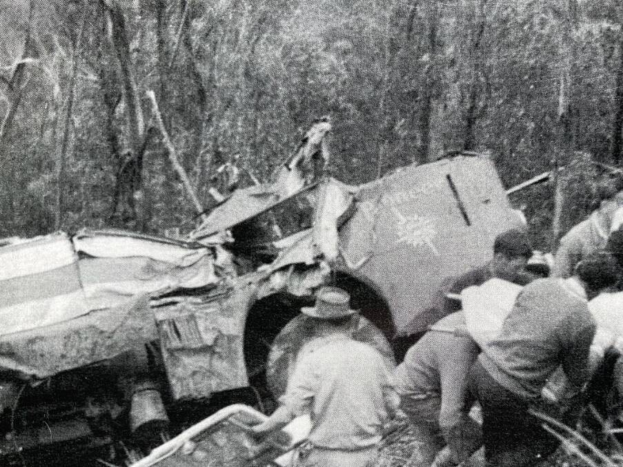 FLASHBACK to another time, another bus smash. There were four deaths but miraculous escapes in a horrendous Caves Road bus smash around 1963.