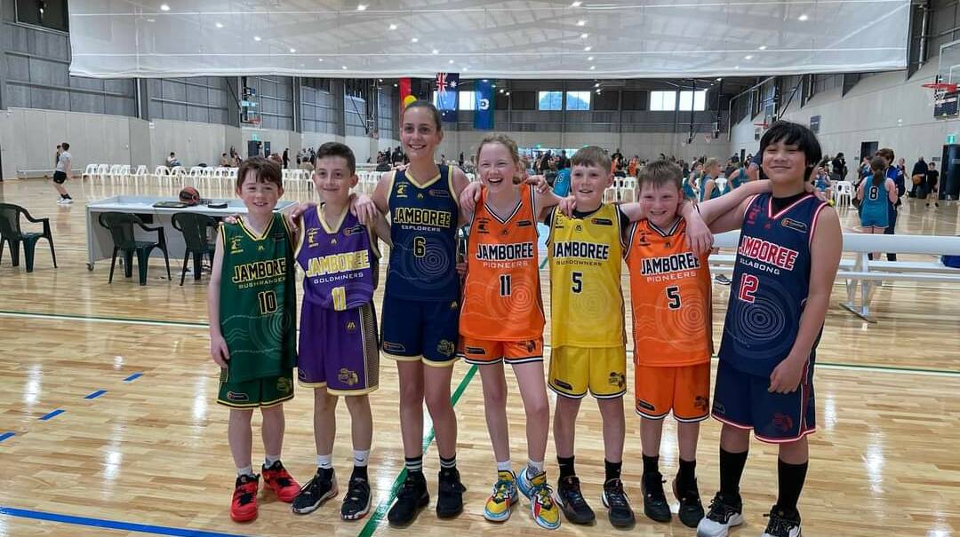 Lithgow's Basketball Under 12's representatives. Picture by Lithgow Basketball development program. 