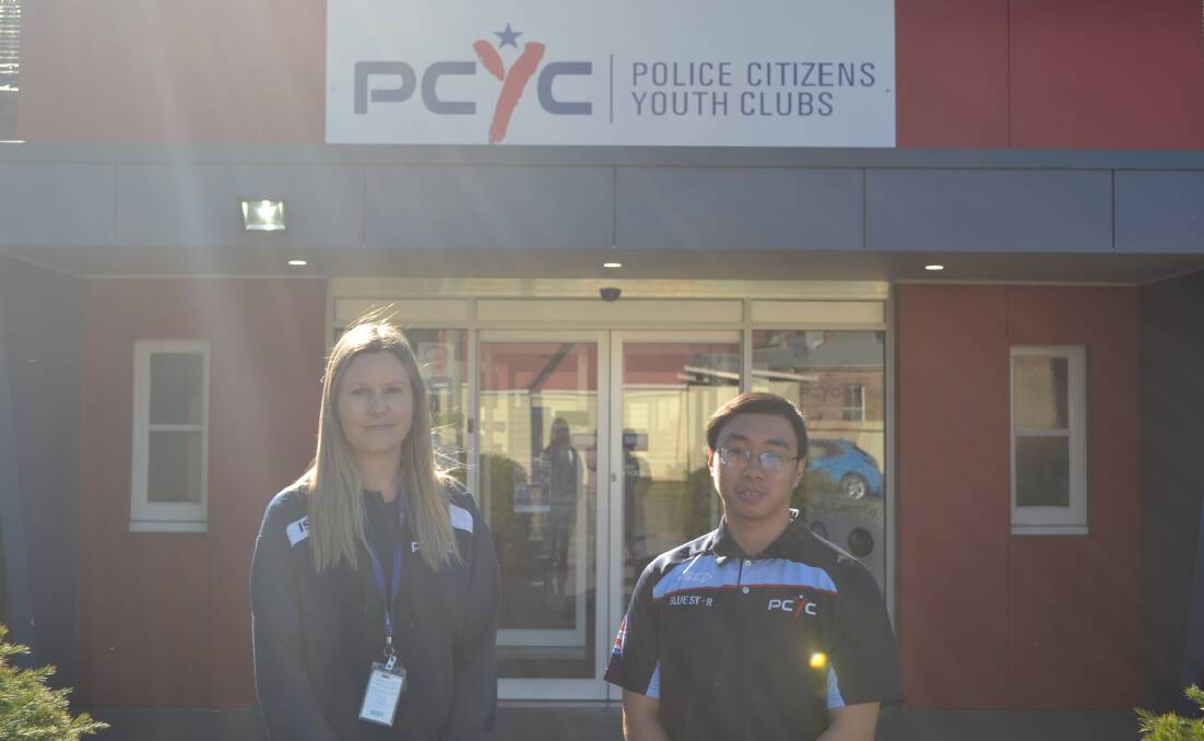 LITHGOW PCYC: Club Manager Lara Martin with volunteer John Revalde. Photo: CIARA BASTOW