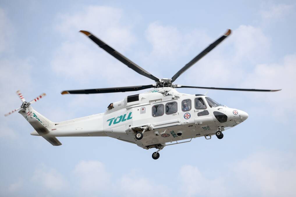A Toll Rescue Helicopter. File picture