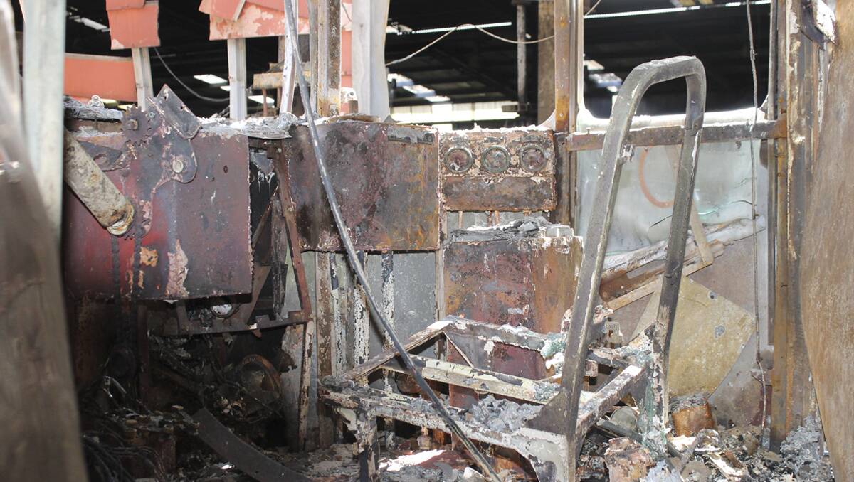 THE HOT SEAT: The drivers seat of the diesel rail motor that was destroyed lm110413zigzag9