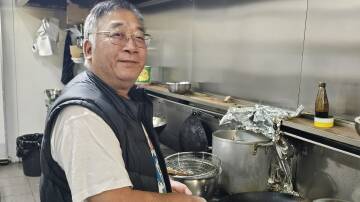 William Kwong prepares to farewell his kitchen of 15 years (new building). Picture by Reidun Berntsen. 
